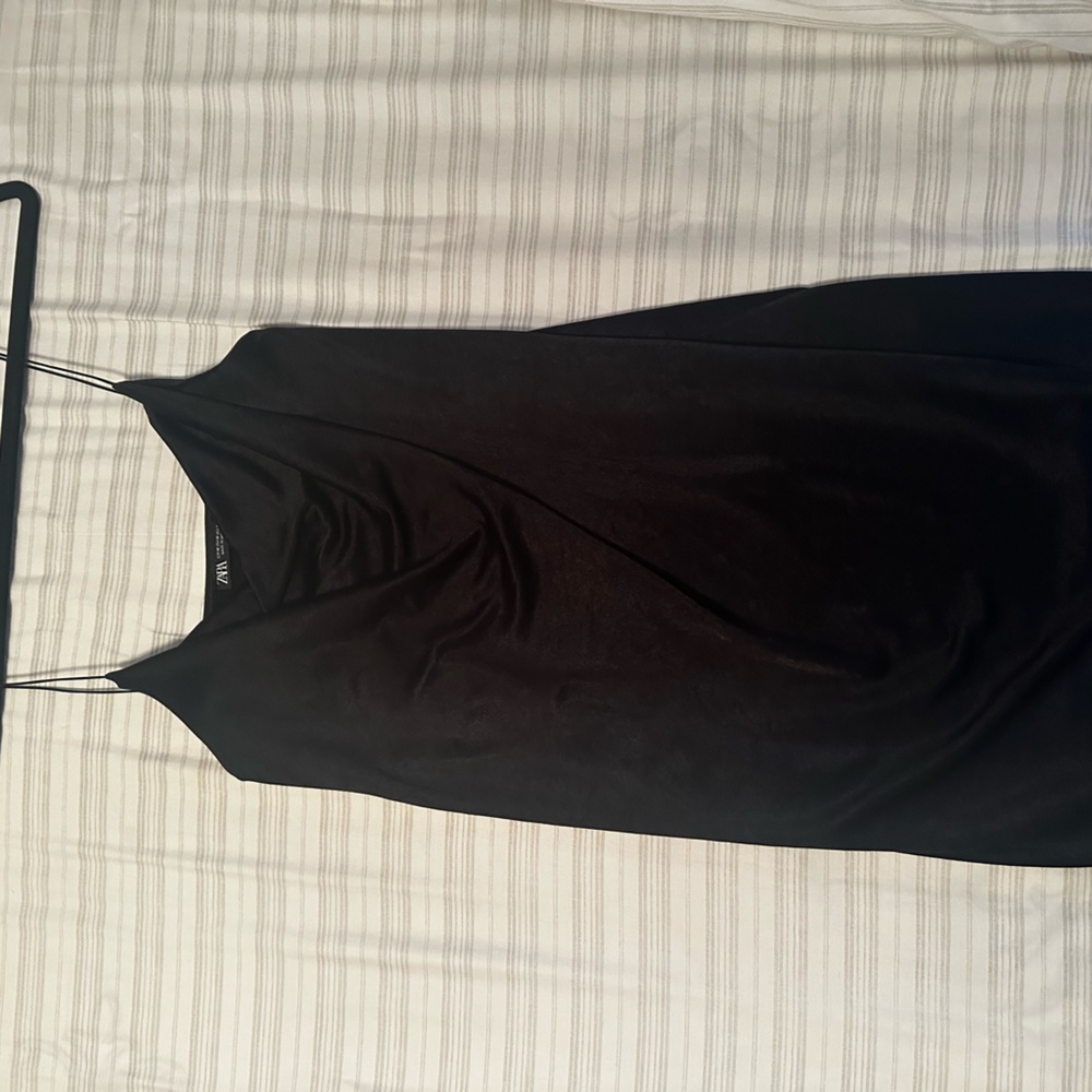ZARA Black Silk Mini Dresd